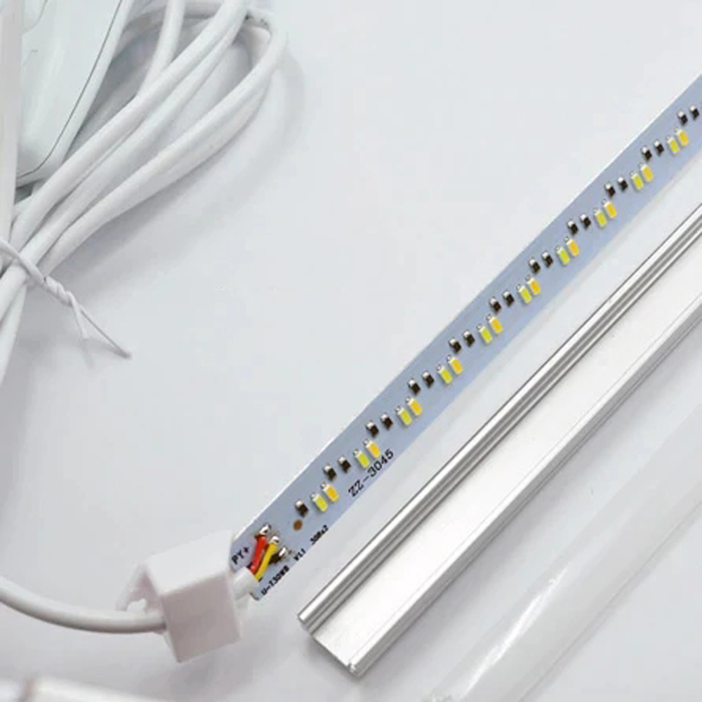 Bộ LED Thanh 35cm 60LED USB Ánh Sáng Kép (3 Chế độ sáng Trắng/ Vàng/ Trung Tính) Ngõ Cấp Nguồn USB Với 2 Công Tắc Đôi Dây Dài 150cm Mai Lee