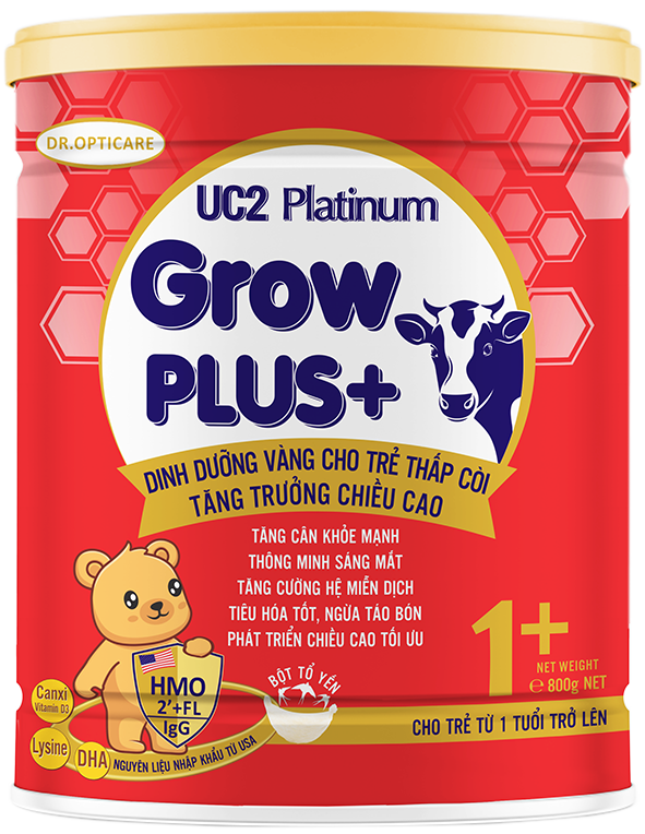 Sữa bột UC2 Platinum Grow Plus 1+ lon 800g (Cho Trẻ Từ 1 Tuổi Trở Lên)