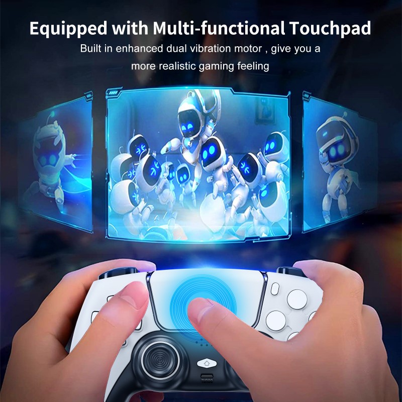 Gamepad Không dây Bluetooth T411 White cho máy tính - điện thoại - máy game - Pin Sạc TypeC