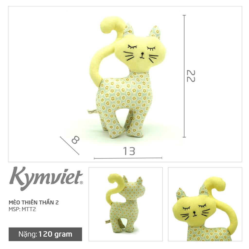 Đồ Chơi Nhồi Bông Hình Mèo Thiên Thần 2 Kymviet 100% Handmade Cotton