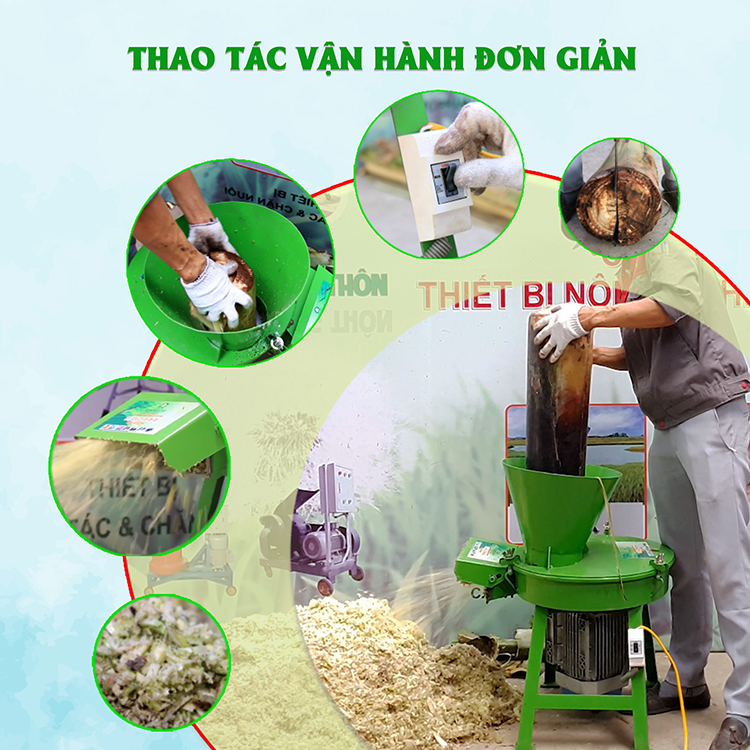 Máy băm chuối dạng hạt 3A2,2Kw - Hàng Chính Hãng