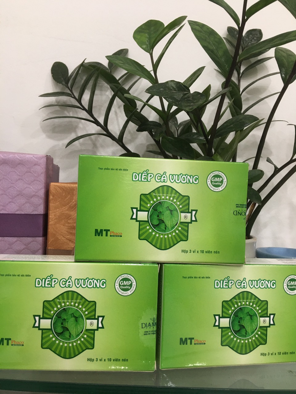 Com bo 3 hộp DIẾP CÁ VƯƠNG- Giảm triệu chứng của táo bón, trĩ
