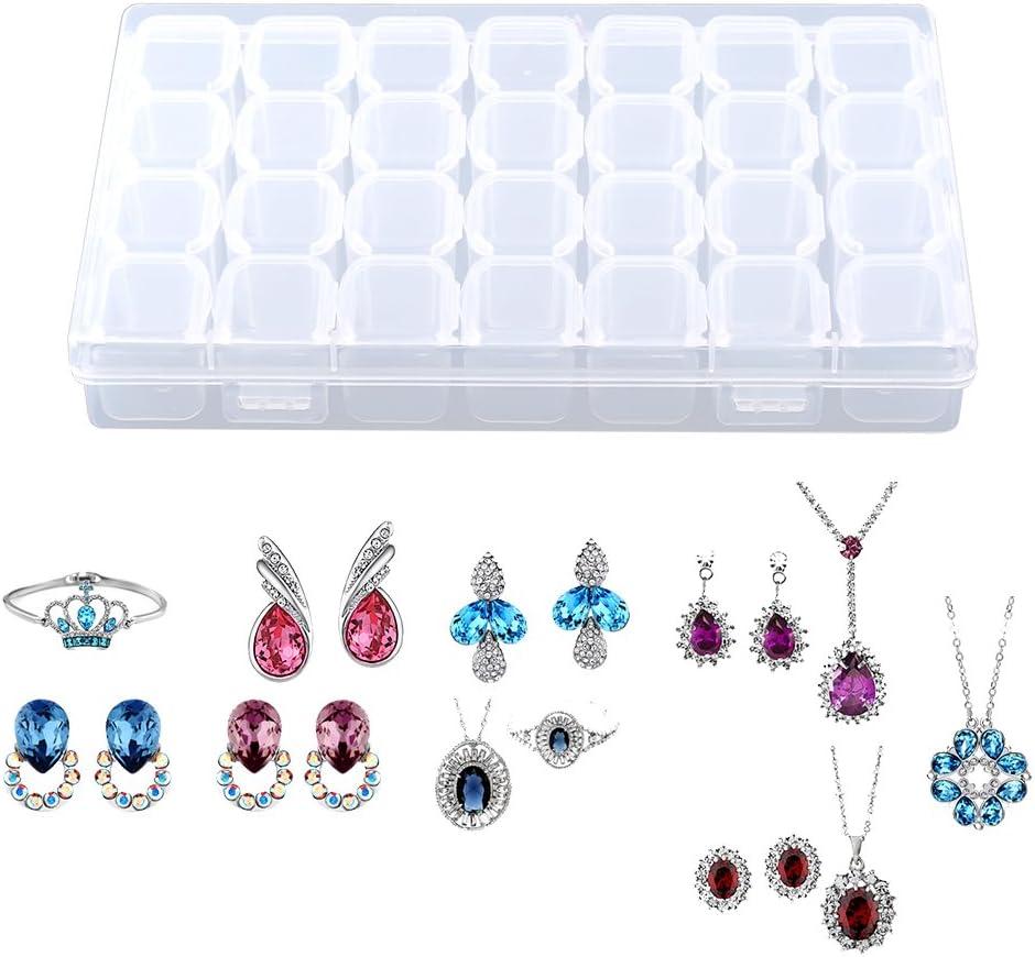 2pcsbox với bộ chia có thể điều chỉnh, hộp lưu trữ nhựa, hộp lưu trữ cho hộp nhựa trong hộp nhựa trong suốt