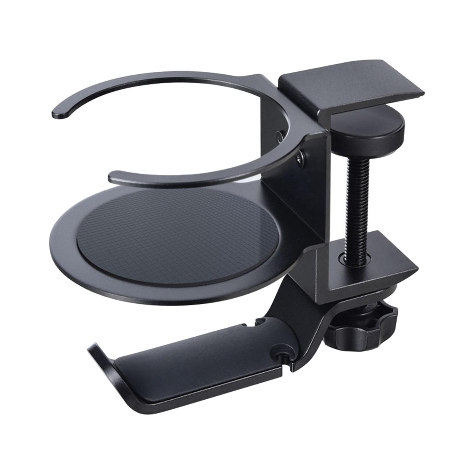 Headphone Hanger Cup Holder Headphone Hook Headphone Hook Cable Clip Black