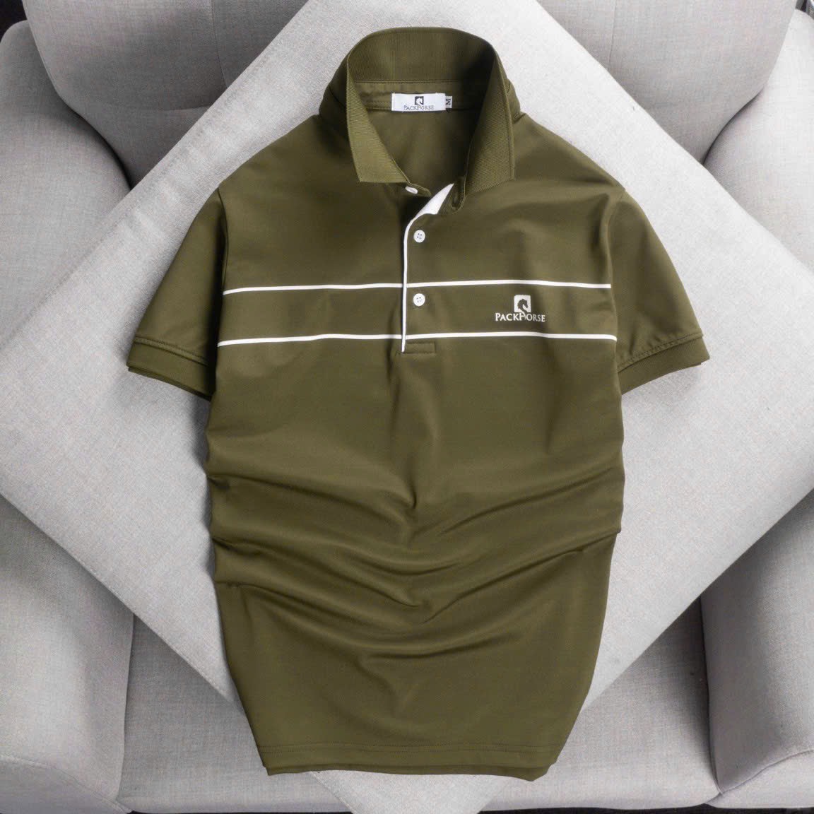 Áo thun polo nam, áo thun cá sấu nam kẻ sọc ngang có cổ bẻ trẻ big size 3xl CS33