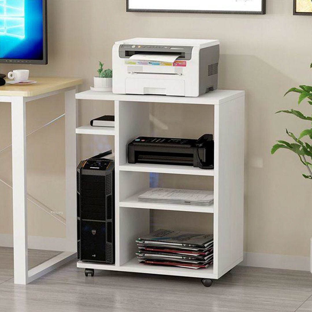 Kệ để máy in gỗ hiện đại SMLIFE Pegasus  | Gỗ MDF dày 17mm chống ẩm | D60xR40xC71cm