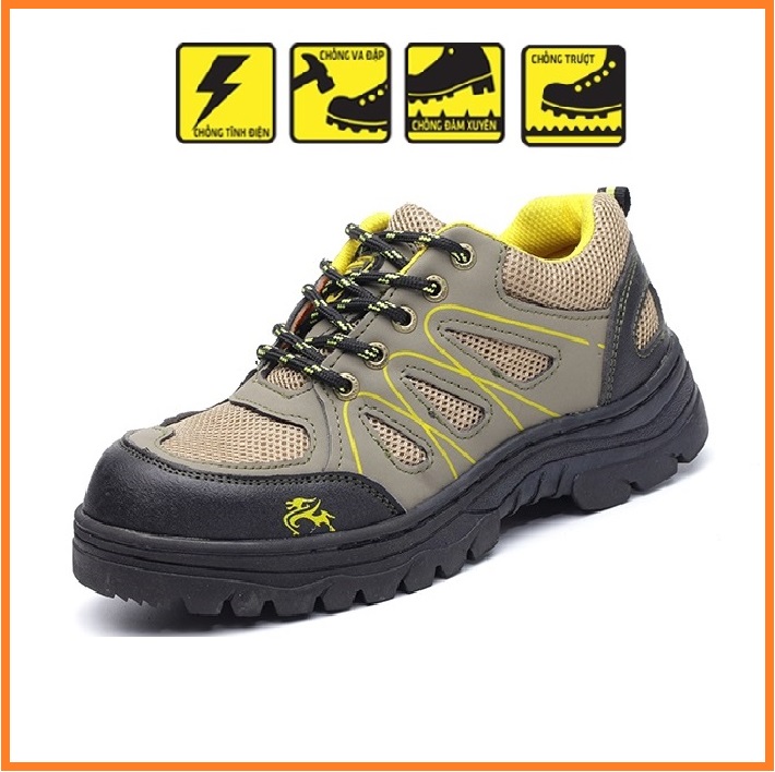 Giày Nam Bảo Hộ Lao Động GB-10 ,Giày Safety Phong Cách Thể Thao Trẻ Trung Chống Đinh ,chống va đập