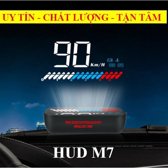 Màn hình HUD M7 hiển thị tốc độ trên kính lái ô tô