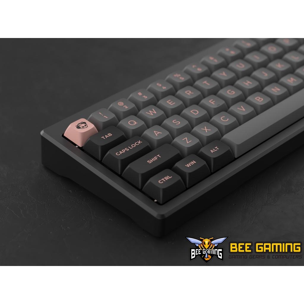 Bộ keycap chính hãng AKKO - Black Pink (PBT Double Shot / ASA-Low Profile / 155 nút)