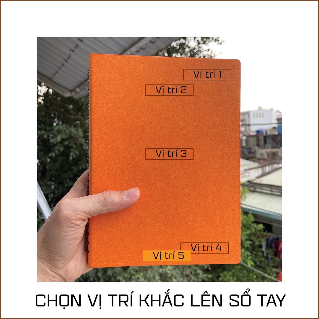 Sổ Tay Bìa Da - Khắc Tên Theo Yêu Cầu