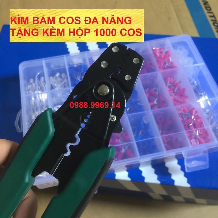 KÌM BẤM COS ĐA NĂNG TẶNG HỘP 1000 COS