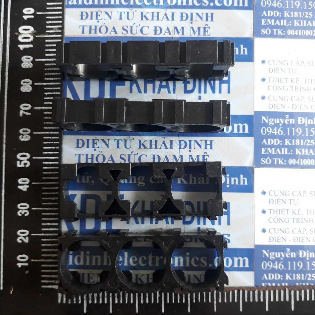 ĐẦU khung nhựa, đế giữ pin 18650 PIN 3.7V các loại 1 viên ~ 3 viên kde3179