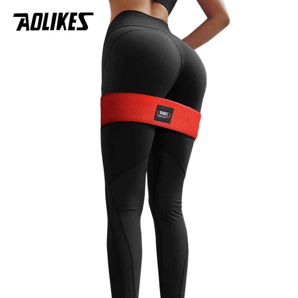 Dây đàn hồi kháng lực AOLIKES A-3603 tập cơ mông đùi chân không trơn trượt hip resistance bands