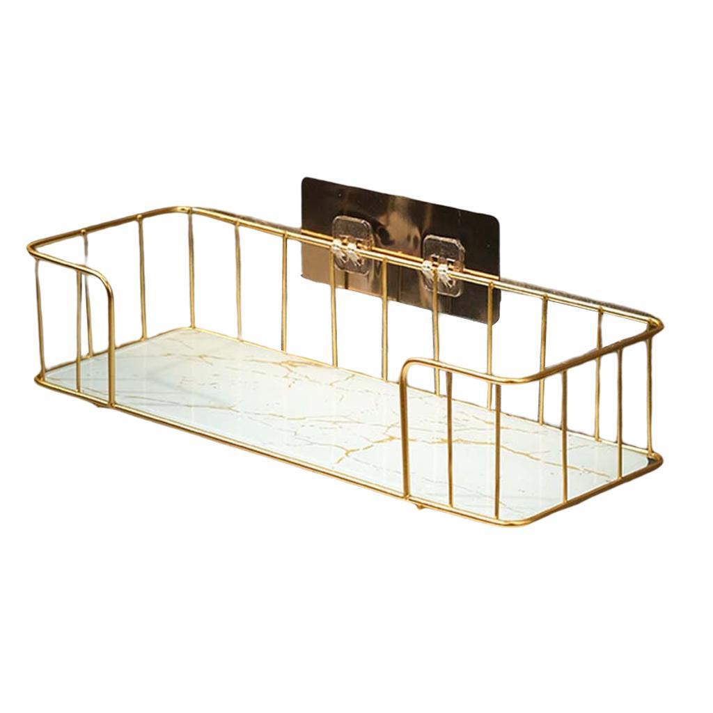 Wall Mounted Bathroom Trays Cosmetic Storage Rack for Home Toilet Bathroom Accessories