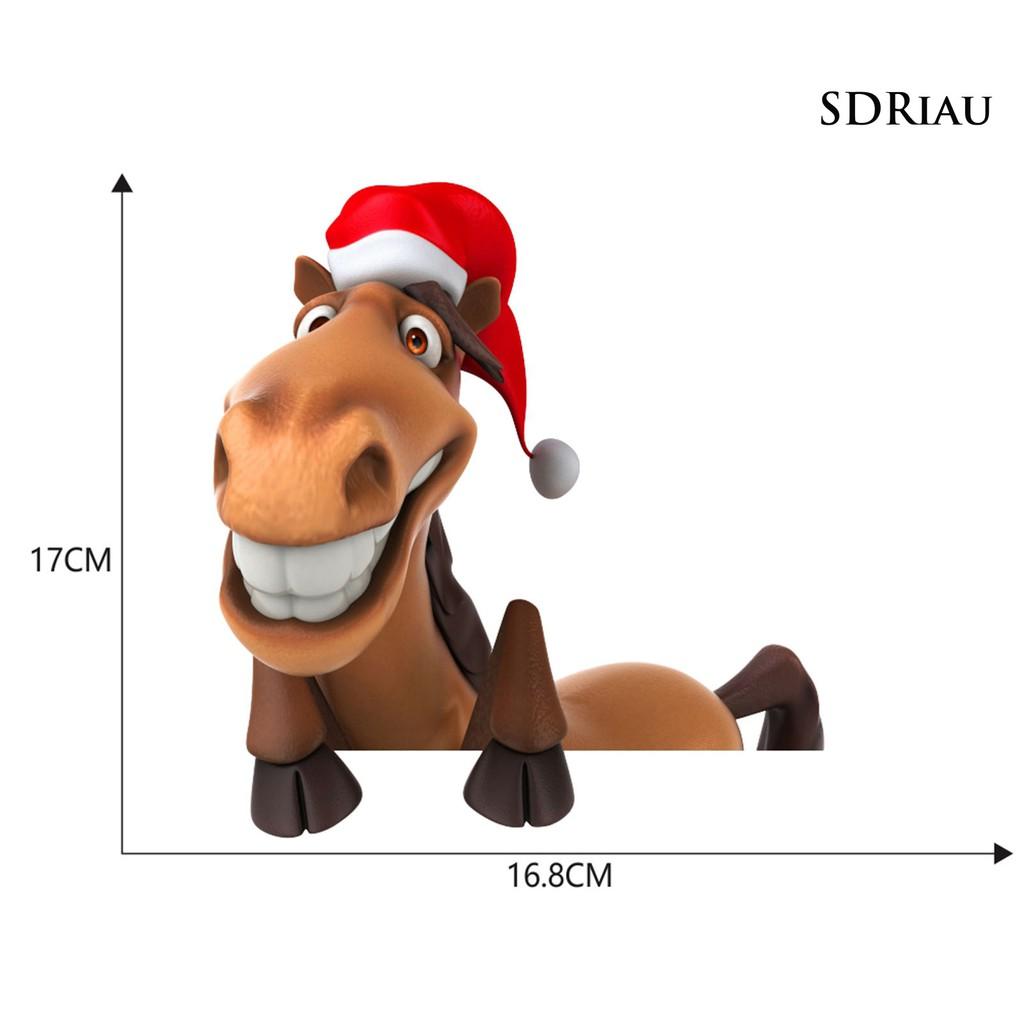 Miếng Dán Trang Trí Kính Chắn Gió Xe Hơi Họa Tiết Giáng Sinh Thời Trang 1011