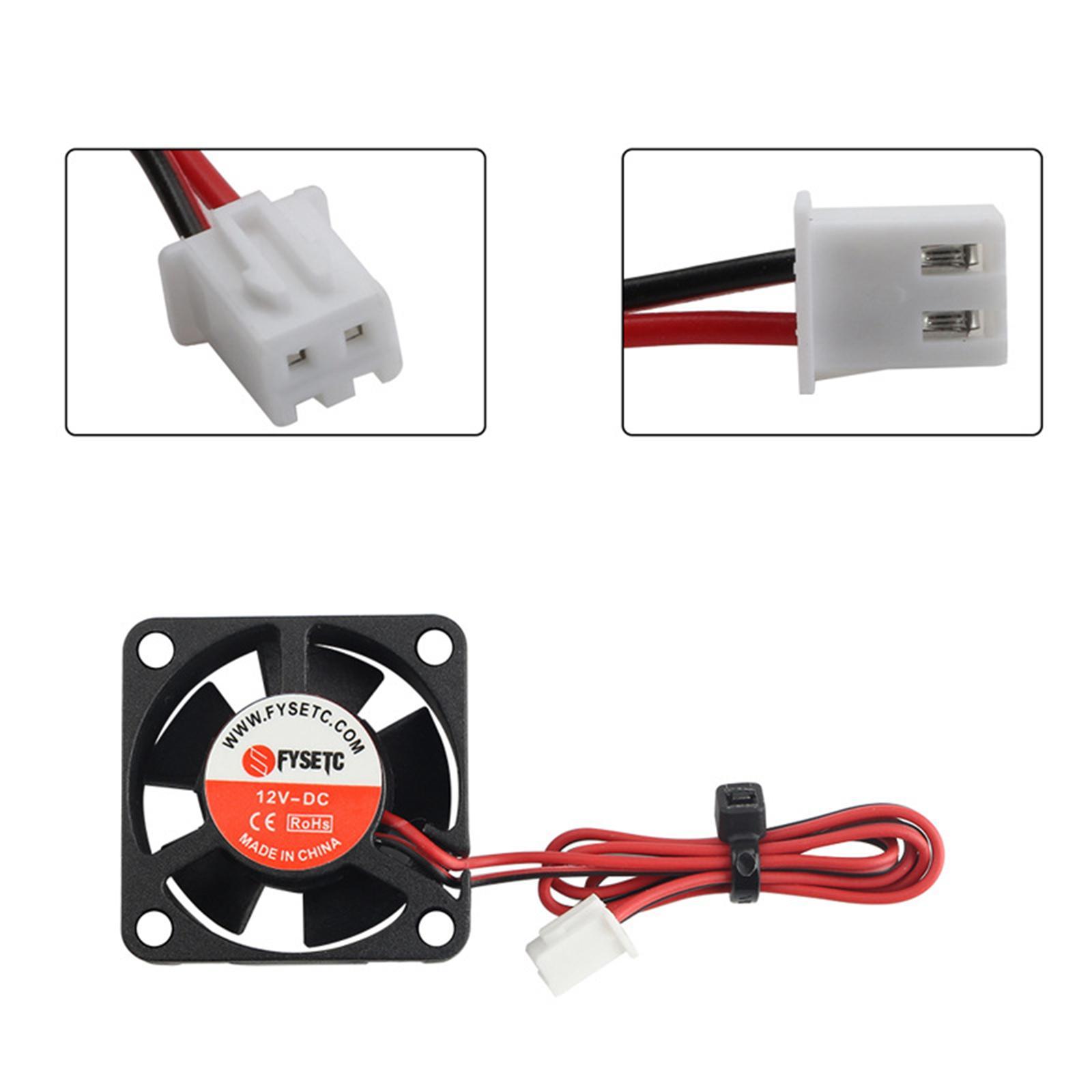 2-pack Mini 12V DC Brushless Cooling Fan 3010 for 3D Printer V6 V5