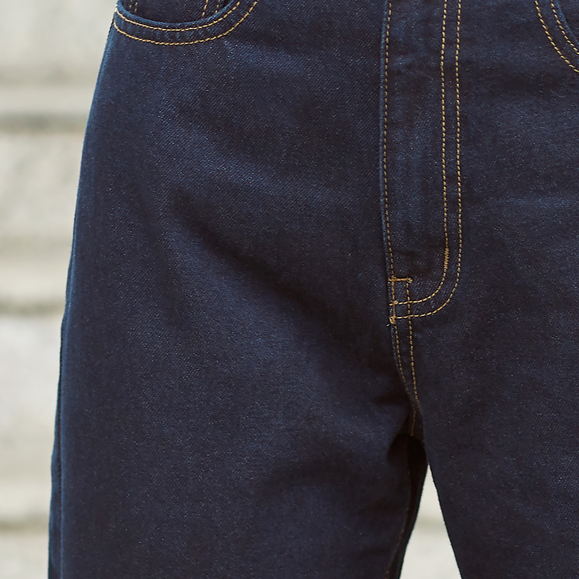 Quần Mom Jeans Lưng Cao Màu Indigo Aaa Jeans