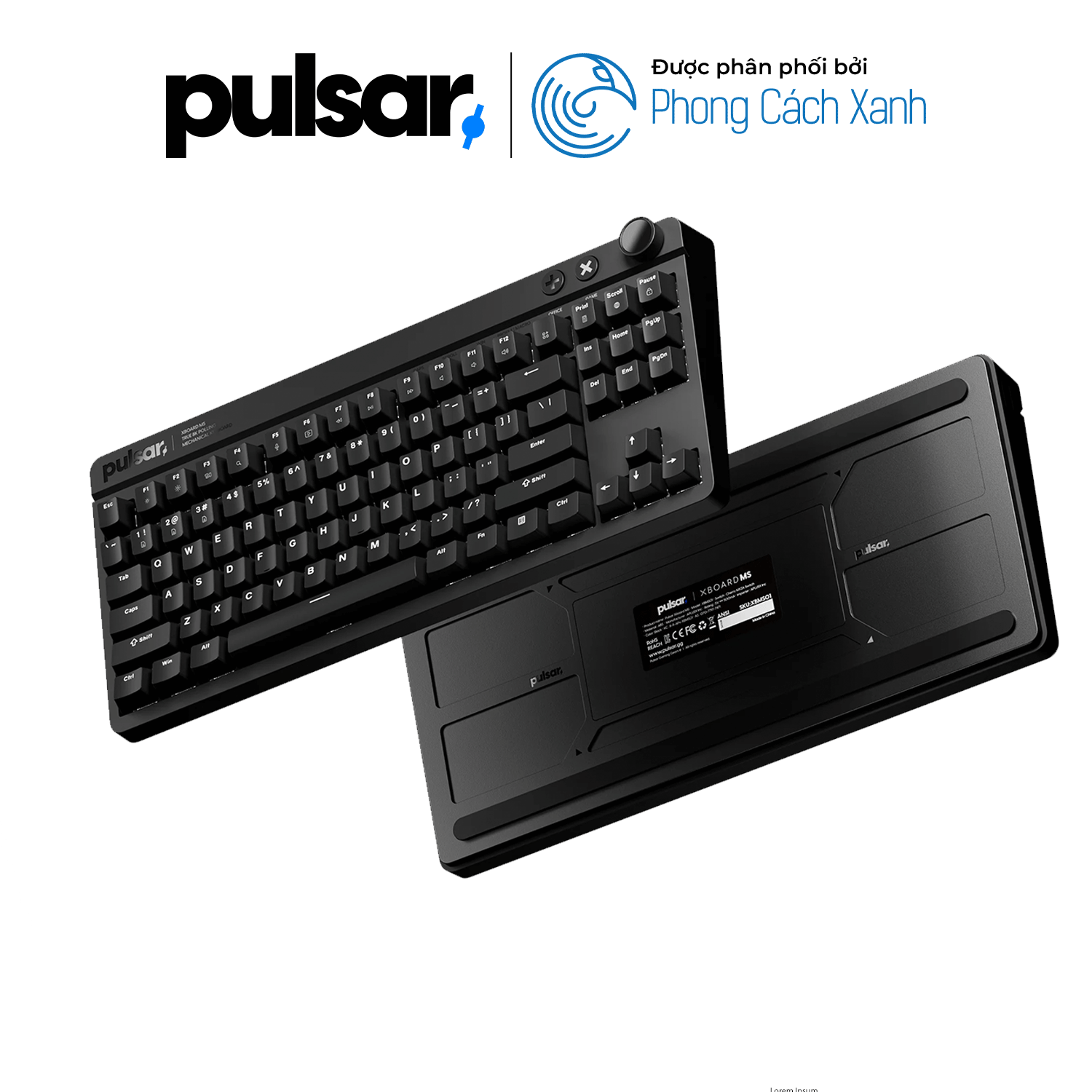 Bàn phím cơ Pulsar Xboard MS TKL ANSI - 8K Polling Rate - Hàng Chính Hãng