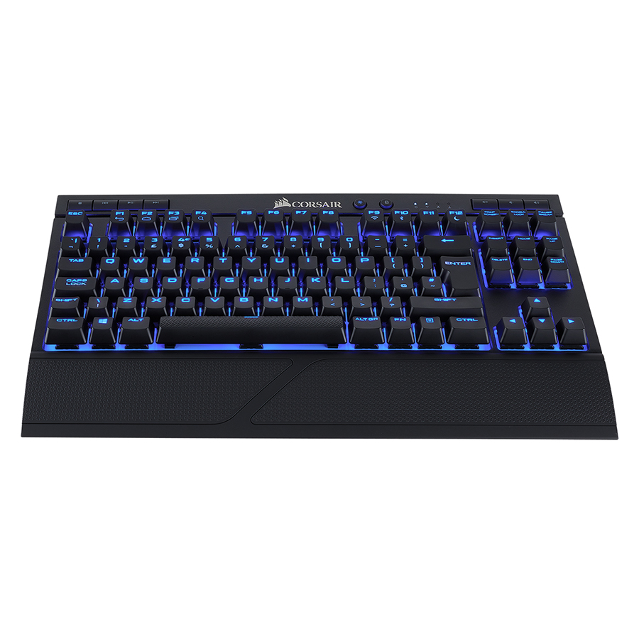 Bàn Phím Cơ Không Dây Corsair K63 LED Blue Cherry MX Red Switch Tenkeyless - Hàng Chính Hãng