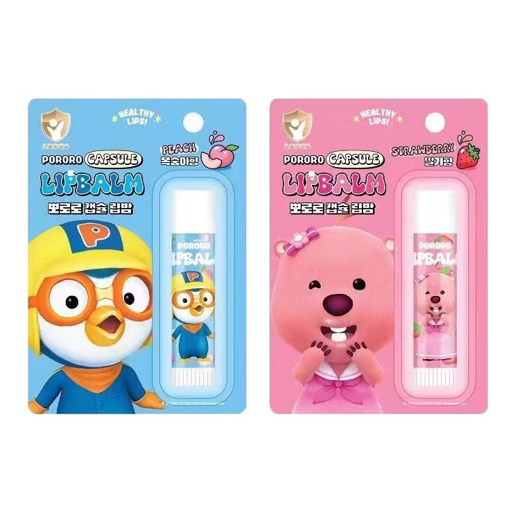 Son dưỡng chống nứt nẻ môi Pororo Lipbalm Hàn Quốc 4.2g