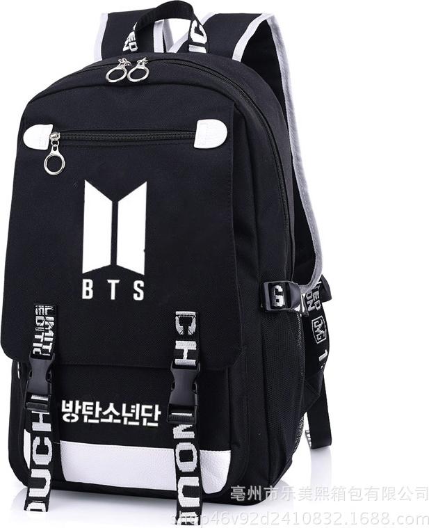 Balo BTS đen khổ lớn tiện dụng