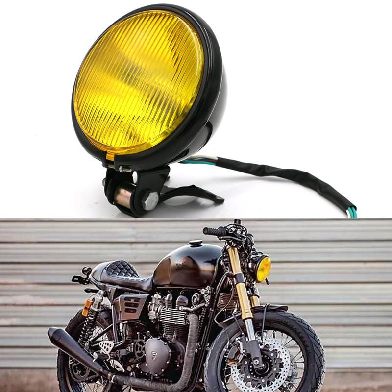 Đèn pha xe mô tô cg125 gn125 Harley Suzuki Cafe Racer