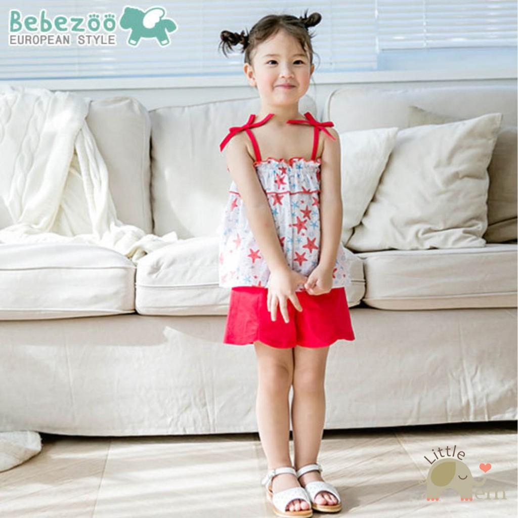 Bộ đồ bé gái Hàn Quốc sát nách _ Sao hồng