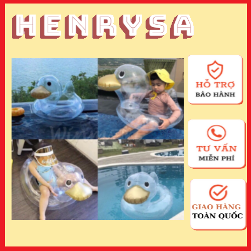 Phao vịt trong suốt cho bé - HENRYSA