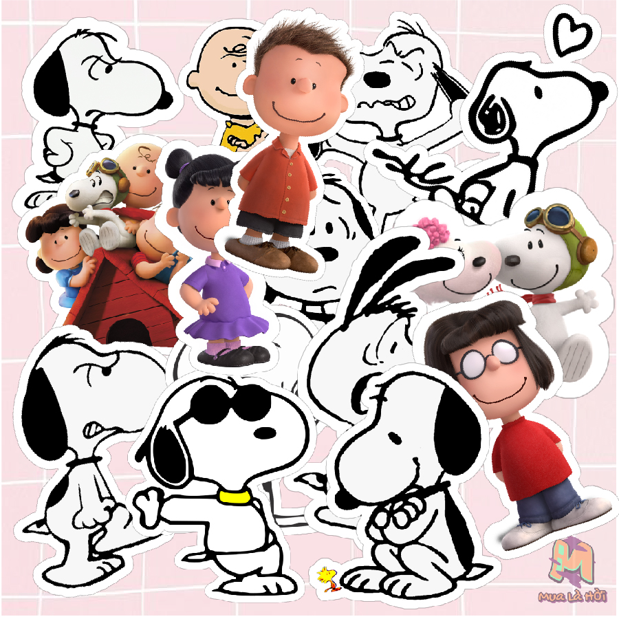 Miếng dán Stickers chủ đề Snoopy