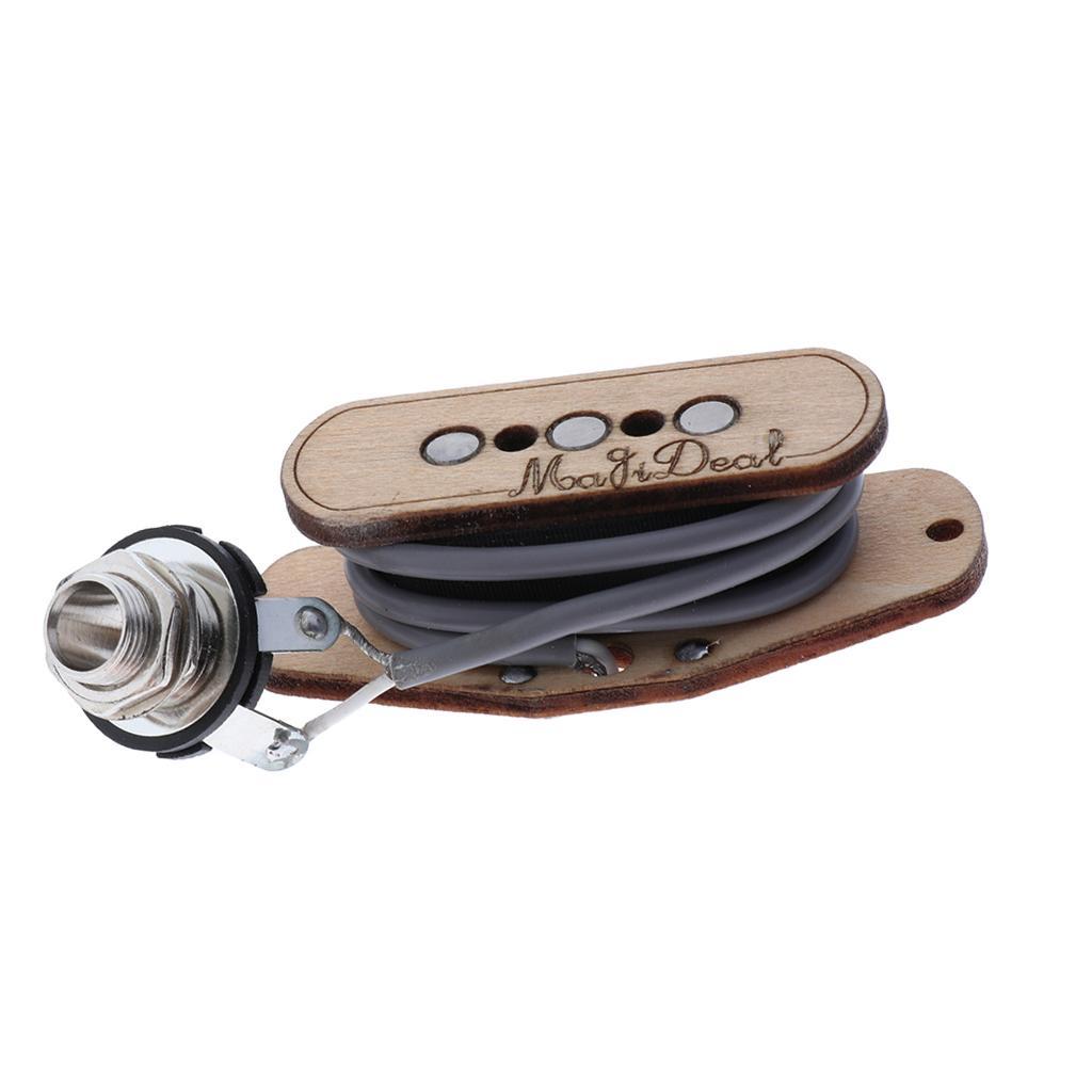5 x 3 String Cigar Box Guitar Pickup With Input Jack Cigar Box Guitar Parts