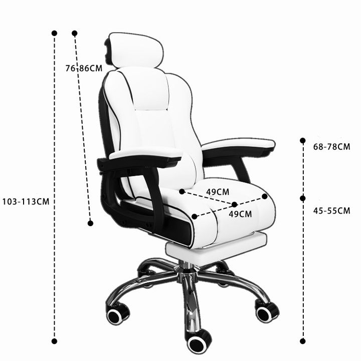 Ghế Xoay Văn Phòng Bọc Da Có Gác Chân, Có Ngả Lưng Để Nghỉ Trưa  – Ghế Làm Việc Giá Tốt, Ghế Gaming