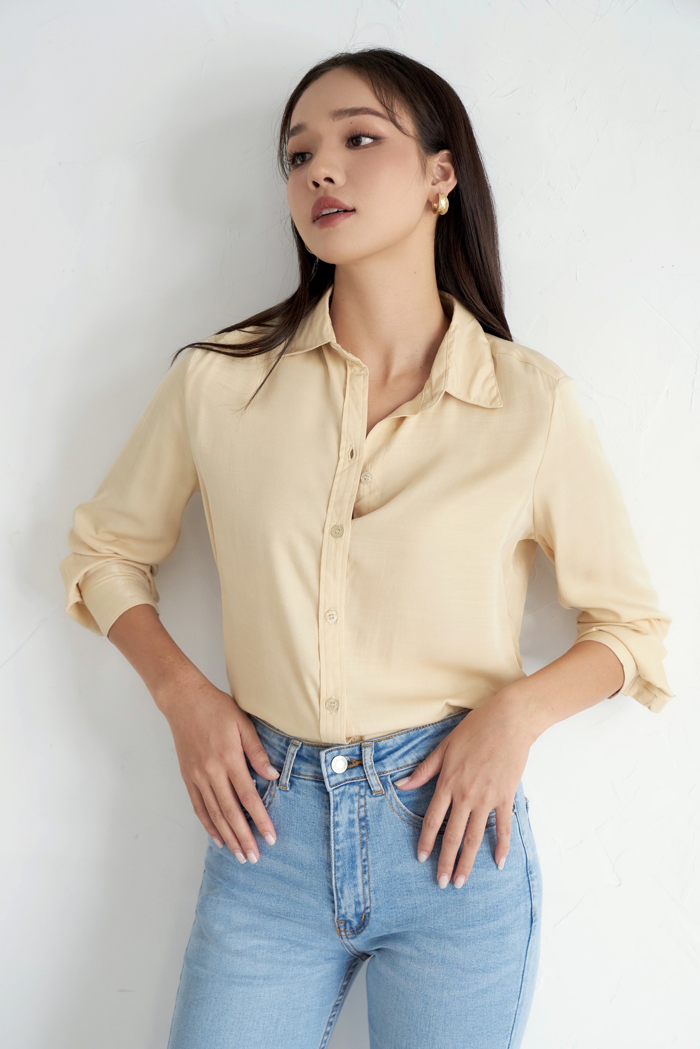 OLV - Áo sơ mi Blonde Long Sleeve Top