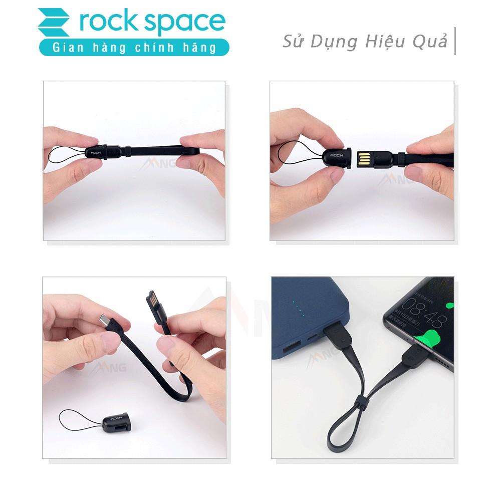 Cáp ngắn Rockspace S3 dành cho iphone / TypeC dành cho Samsung - Hàng chính hãng 