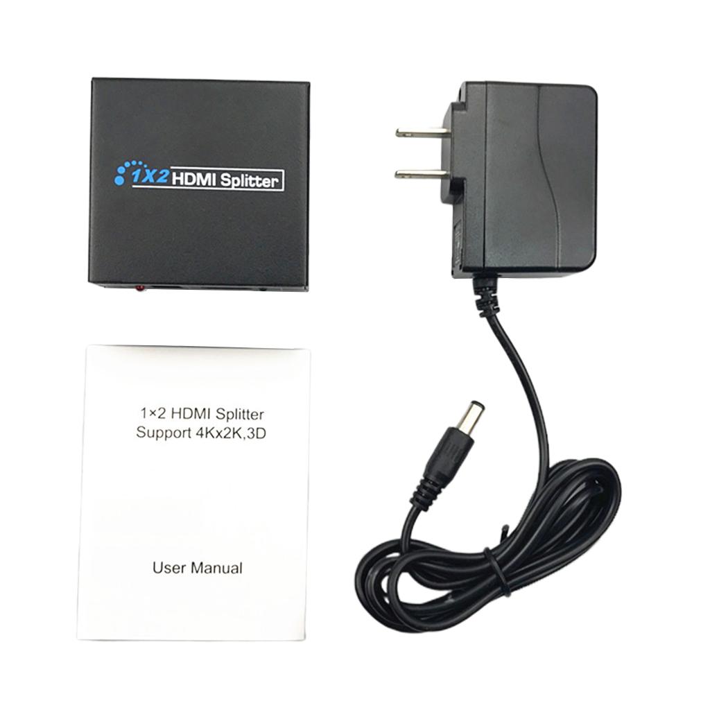 HDMI Splitter Video Distributor Cable 1080P Full HD Powered Converter For TV