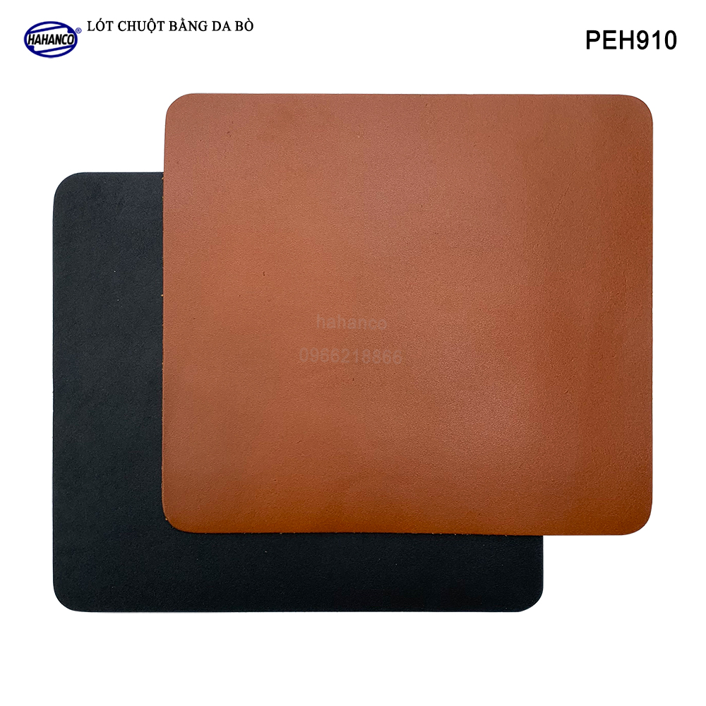 Miếng lót chuột gaming, pad bằng da bò xịn (PEH910) chống nước, trơn trượt siêu bền - Mouse Pads Leather of HAHANCO - Hàng chính hãng