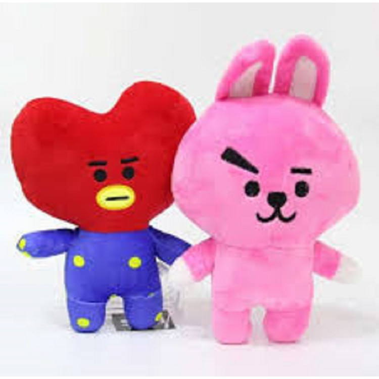 COMBO Gấu bông BTS BT21 COOKY VS  TATA  size lớn 45cm