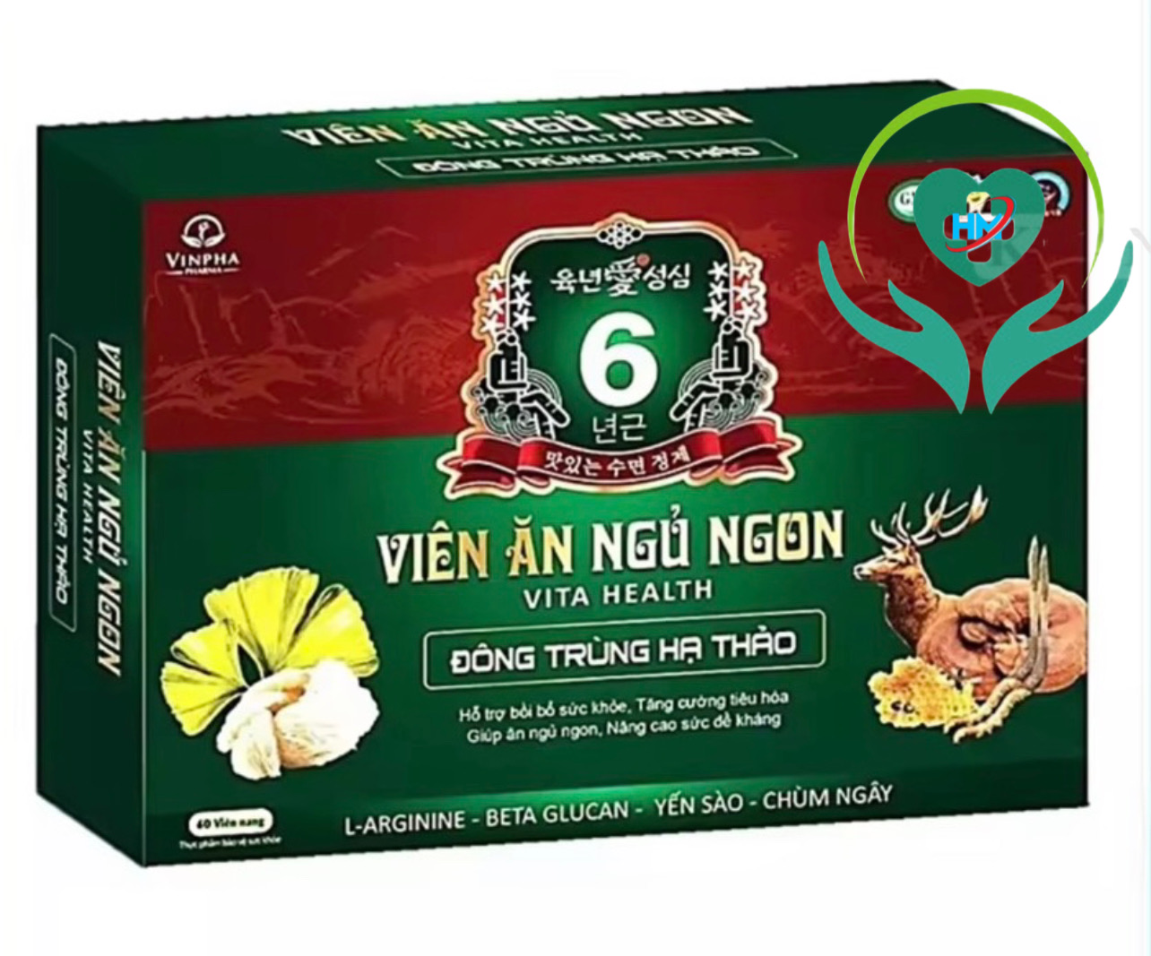Viên ăn ngủ ngon Vita Health, hộp 60 viên