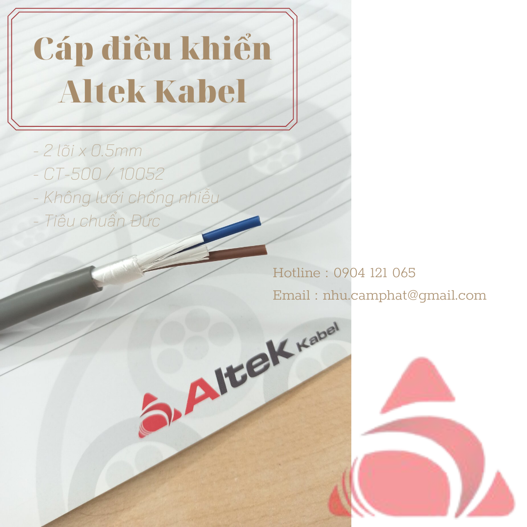 Cáp điều khiển Altek Kabel CT-10052 không lưới chống nhiễu