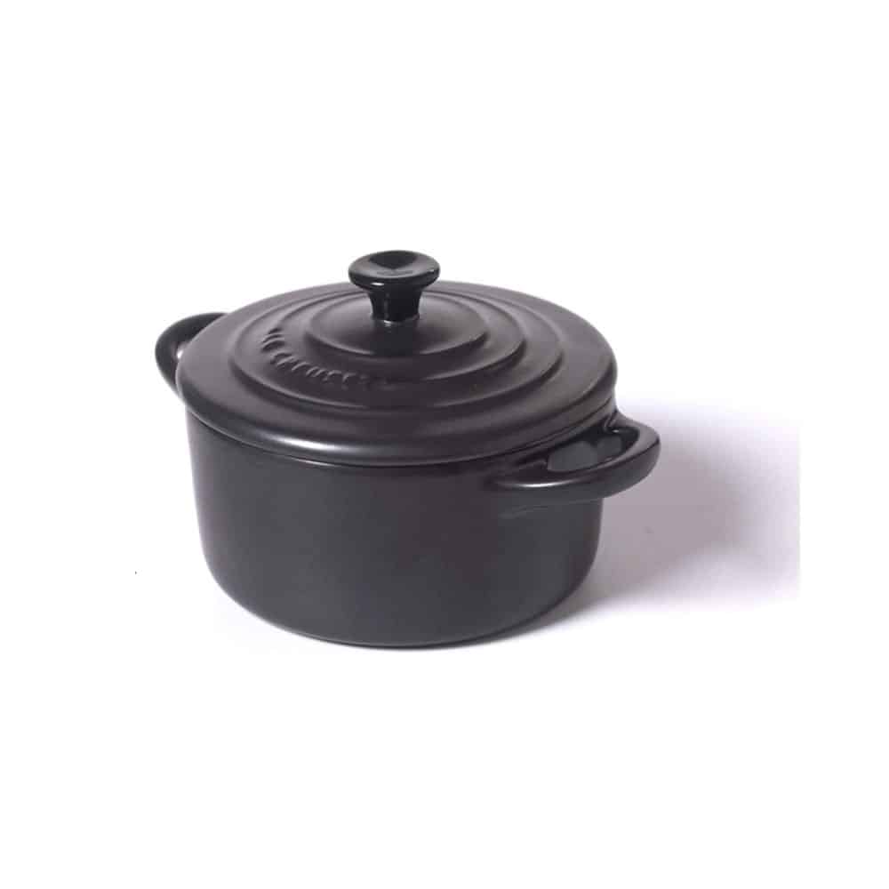 Nồi Gốm LeCreuset Mini Cocotte 10cm – 0,2L Black hàng chính hãng