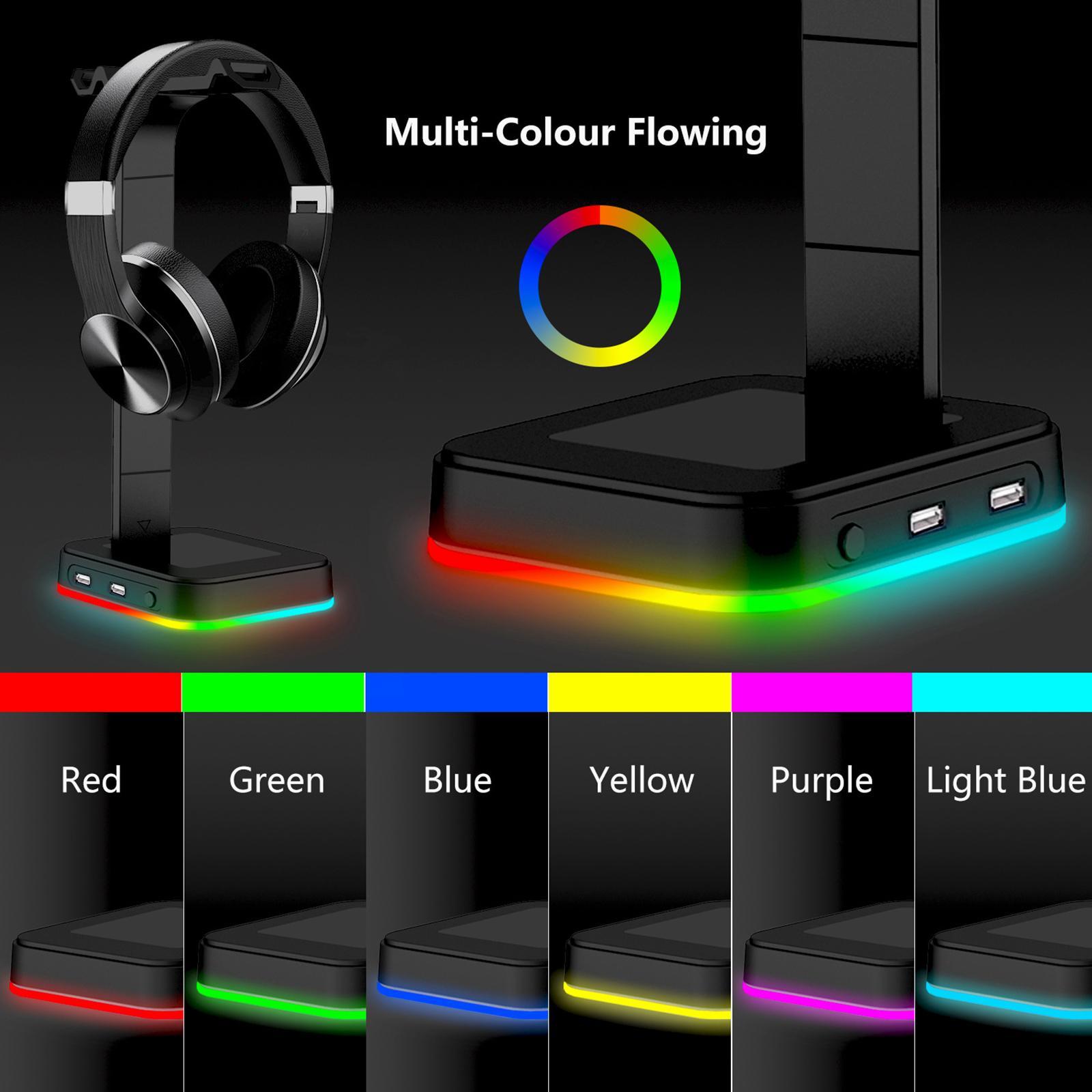 RGB Headphones Headset Hanger Holder Display Bracket Rack