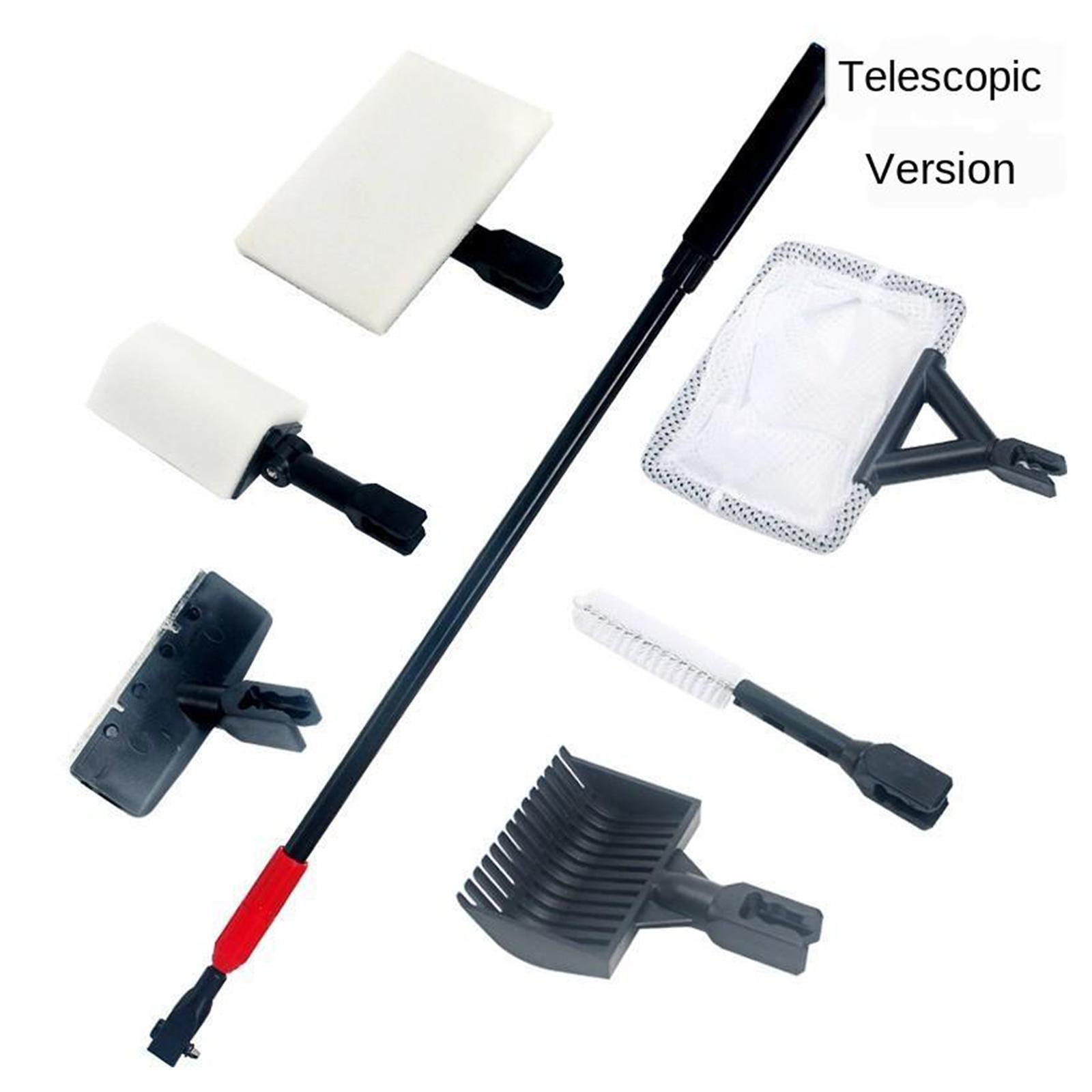 6 in 1 Aquarium Fishing Tank Cleaning Tool Set Cleaner Non Telescopic