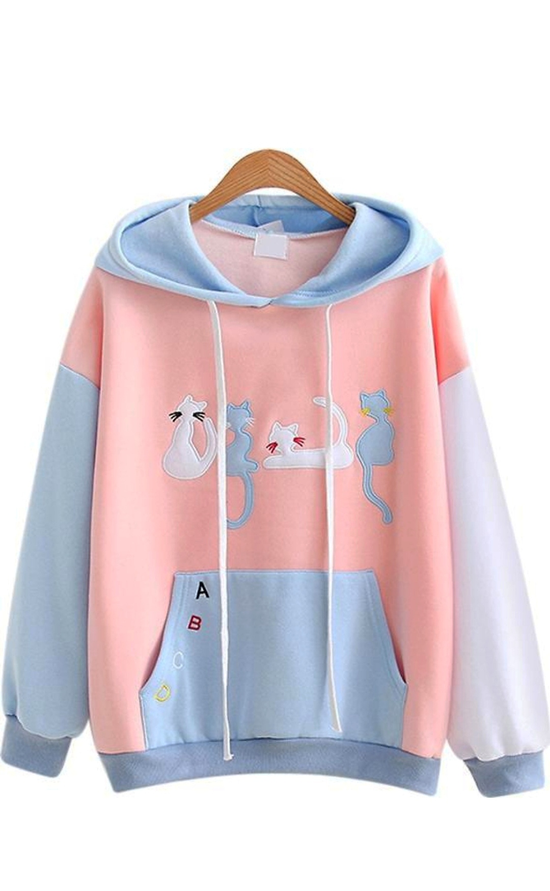 Áo Hoodie Nữ / Nam - Áo Khoác Nỉ Hình Bốn Chú Mèo Siêu Dễ Thương Blazel, 2 Màu - Hàng Chính hãng