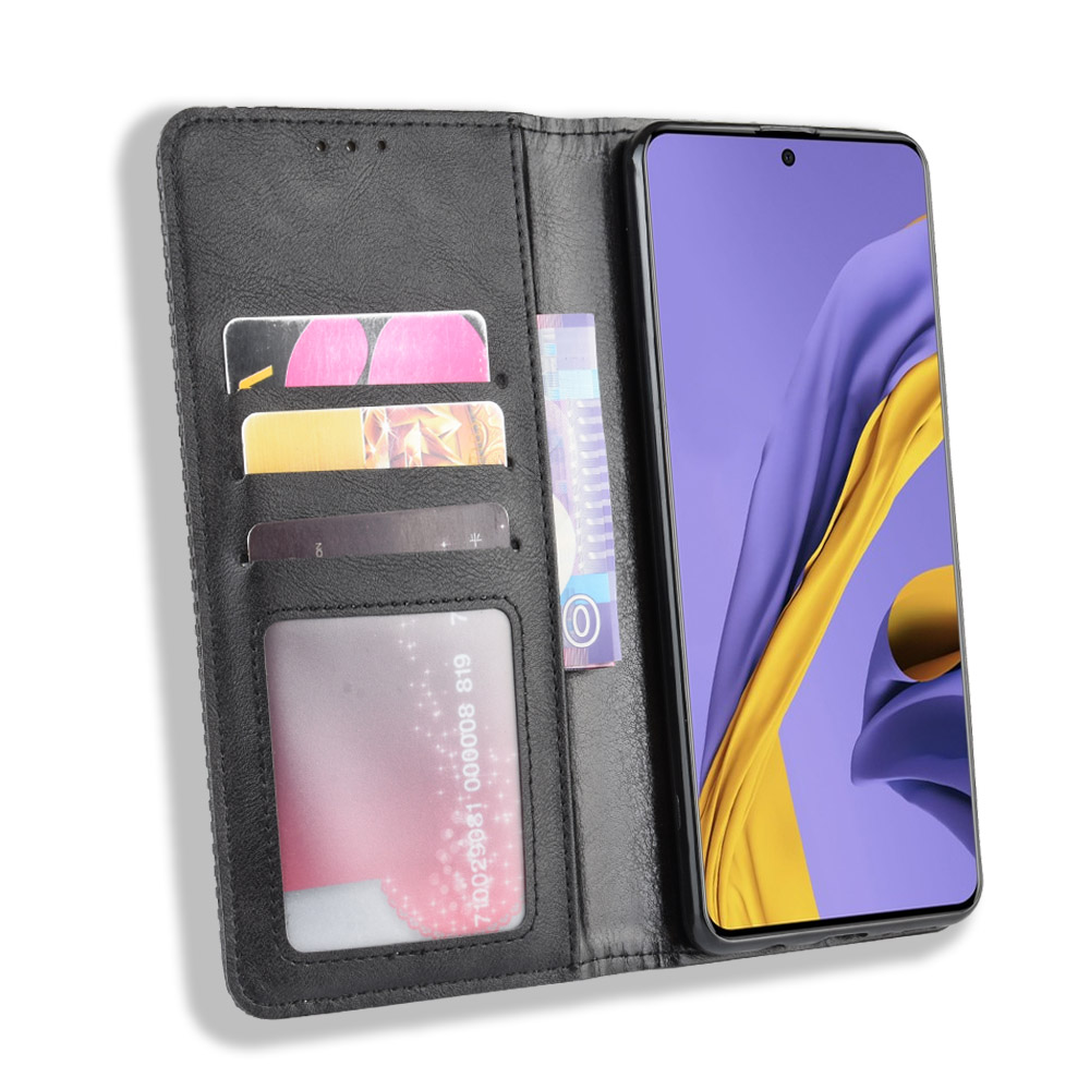 Bao da dạng ví, nam châm dành cho Samsung Galaxy A71 Luxury Leather Case - Hàng nhập khẩu