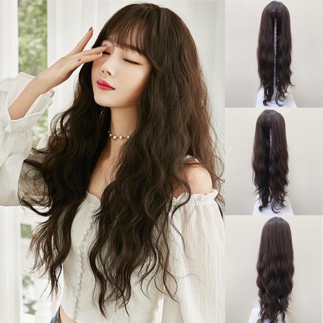 TÓC GIẢ NỮ NGUYÊN ĐẦU SÓNG XÙ ĐỦ ĐỘ DÀI TẶNG LƯỚI TRÙM TÓC