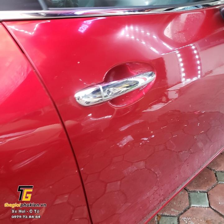 Combo bộ ốp tay nắm cửa mạ Crom và hõm cửa 3M xe Mazda 2 2021