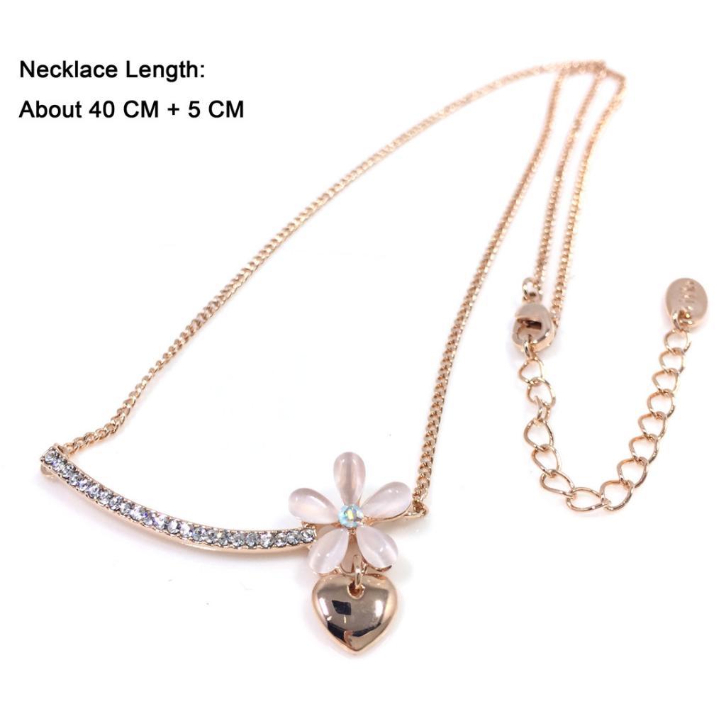 Women Crystal Jewelry Rhinestone Pendant Necklace Rhinestone Necklace Gift