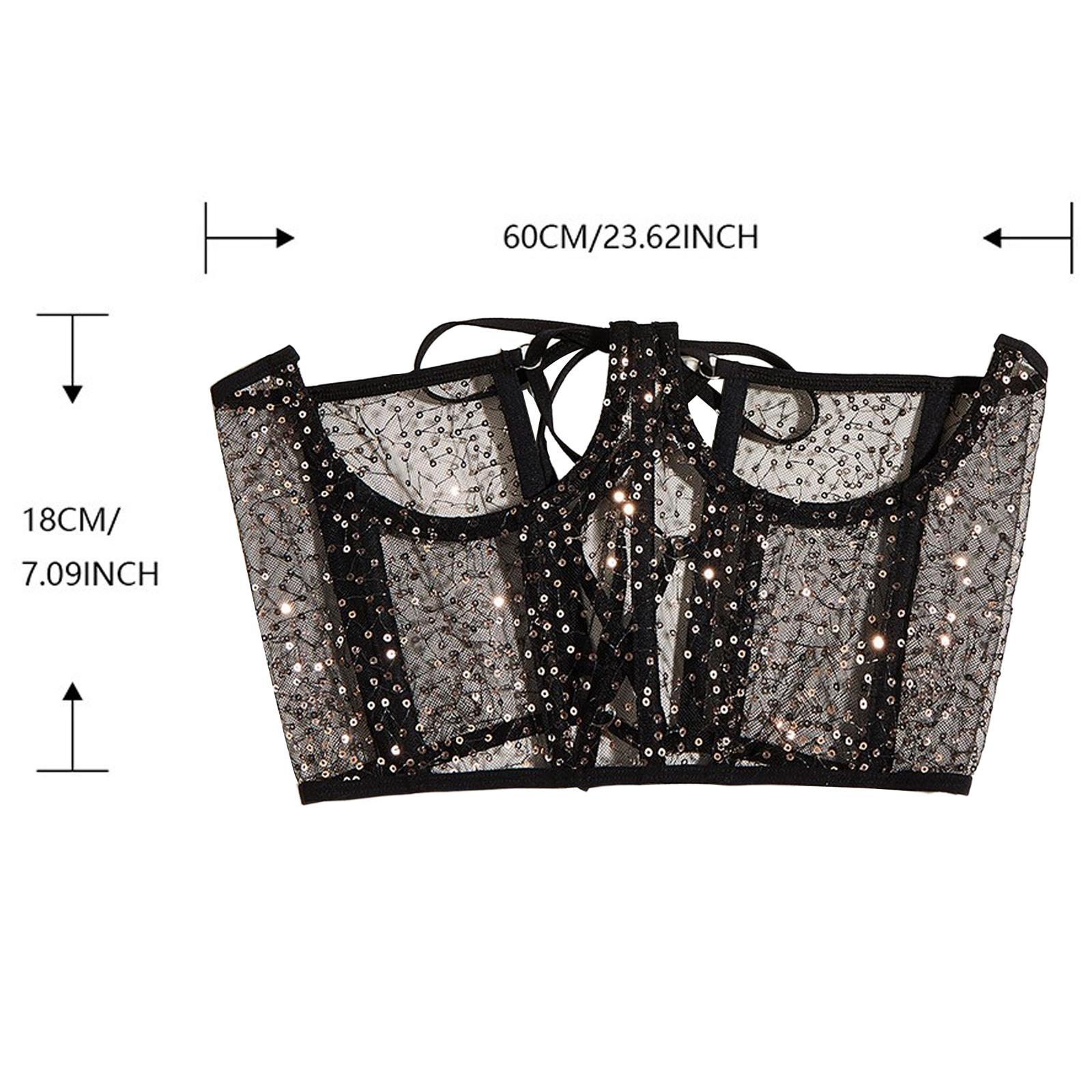 Fashion Women Lace up Corset Waist  Wide Belt for Costume Christmas Black
