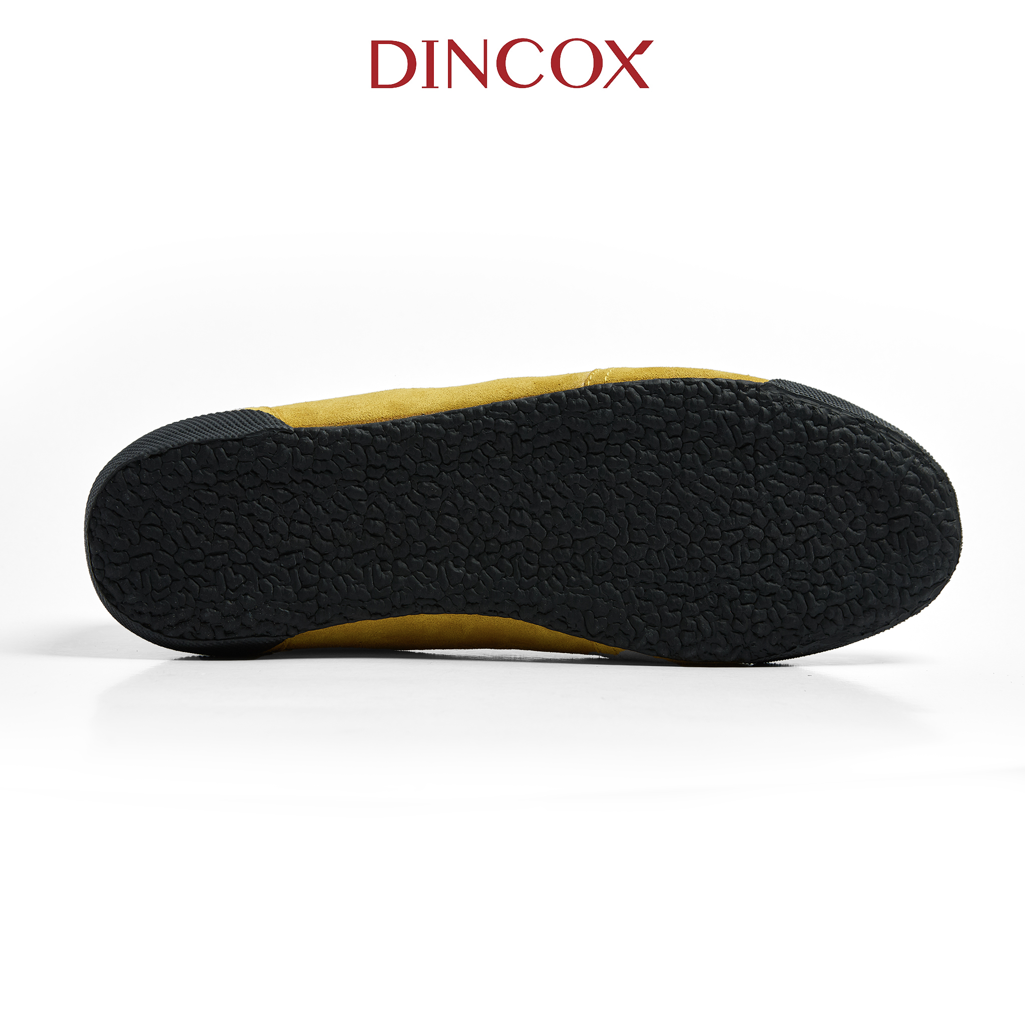 Giày Sneaker Nam Nữ Dincox DC47 YELLOW Micro Suede Thời Thượng Shoes Đế Bằng, Bền Và Nhẹ Hơn