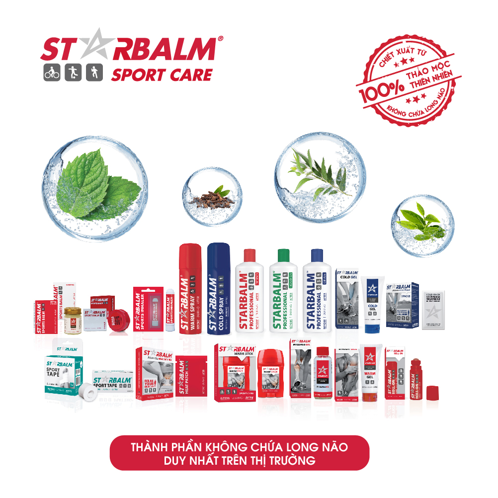 Chai lăn làm nóng cơ (Roll-On Warm) Starbalm - Hà Lan 75ml