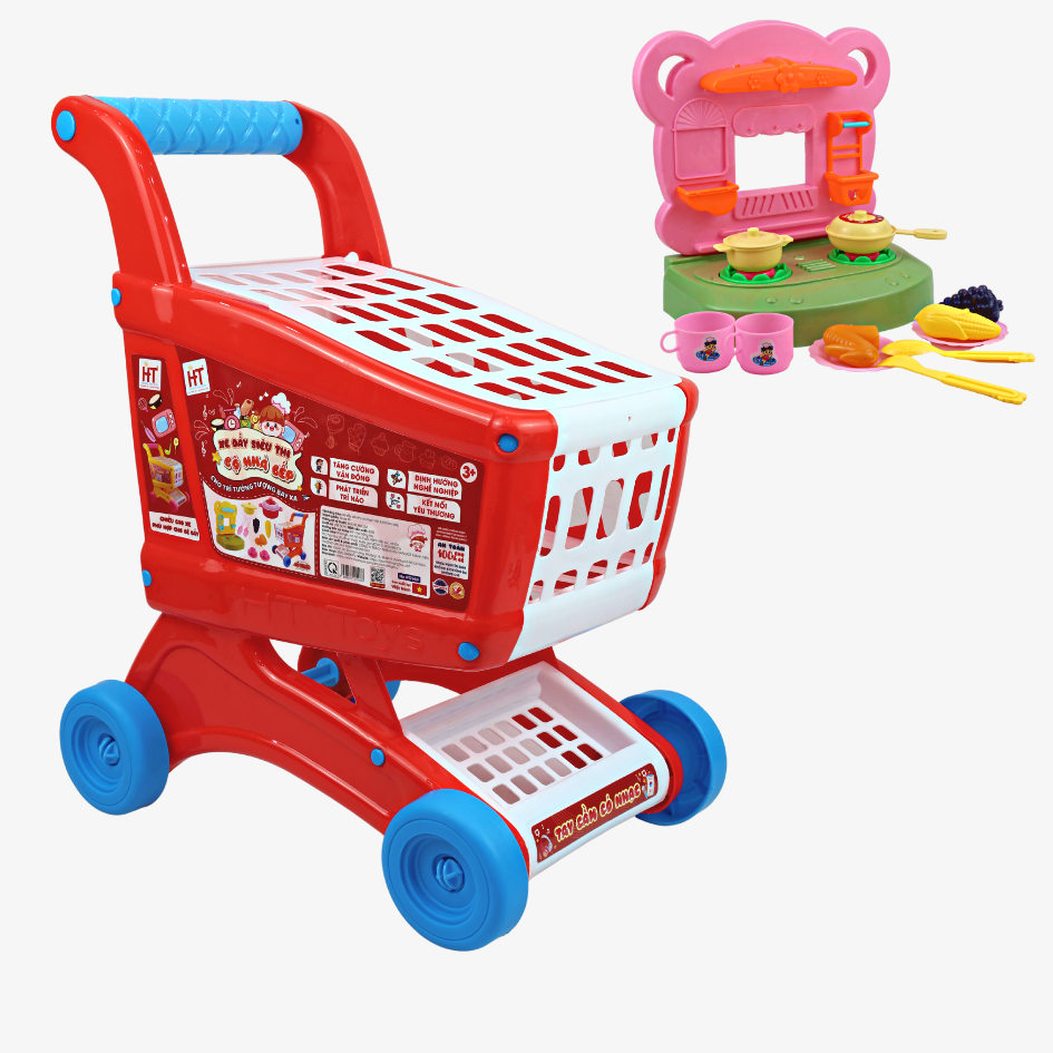 Xe đẩy siêu thị đồ chơi  HT7653